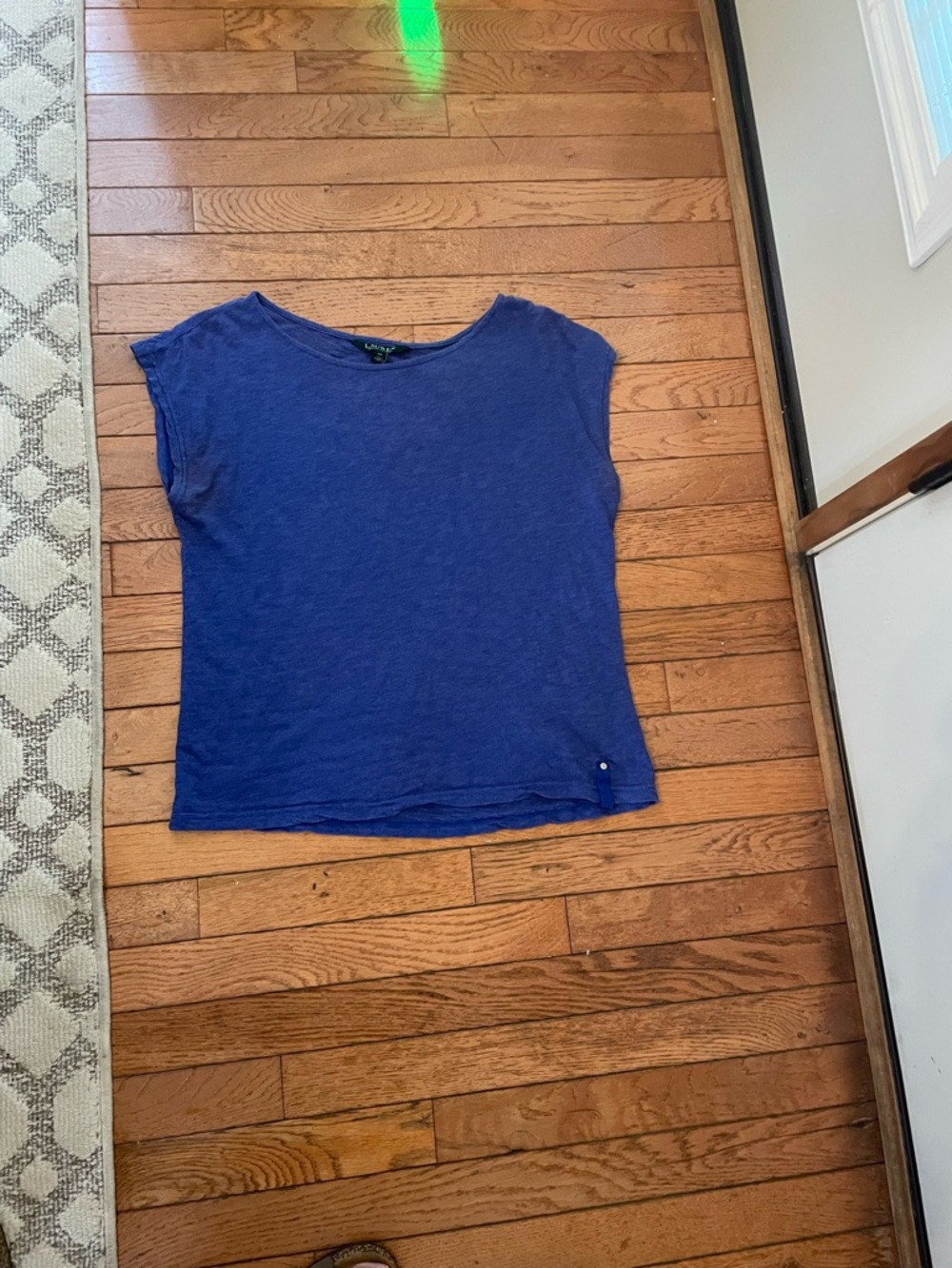 Lauren Ralph Lauren Short Sleeve Crewneck Tee in Royal Blue